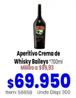 MercaTodo Baileys Aperitivo Crema de Whisky oferta
