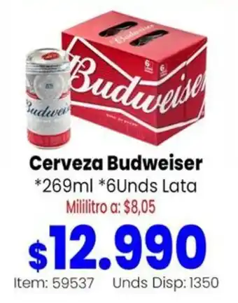 MercaTodo Cerveza Budweiser oferta