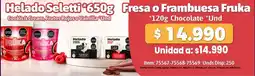 MercaTodo Helado Seletti Fresa o Frambuesa Fruka oferta