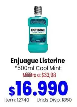 MercaTodo Listerine enjuague cool mint oferta