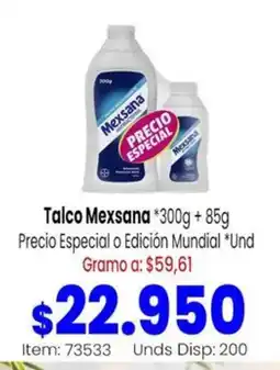 MercaTodo Talco Mexsana oferta