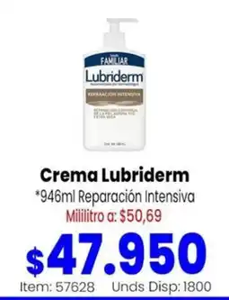 MercaTodo Lubriderm crema reparación intensiva oferta