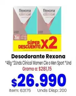 MercaTodo Rexona desodorante oferta
