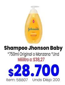 MercaTodo Johnson Baby Shampoo oferta