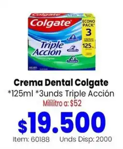 MercaTodo Colgate Crema Dental Triple Acción oferta