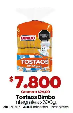Mercaldas Tostaos Bimbo Integrales oferta