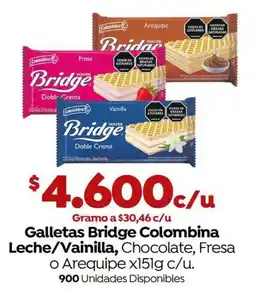 Mercaldas Galletas Bridge Colombina oferta