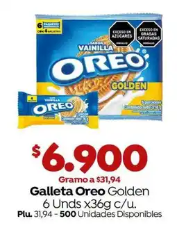 Mercaldas Galleta Oreo Golden oferta