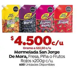Mercaldas Mermelada San Jorge De Mora, Fresa, Piña o Frutos Rojos oferta