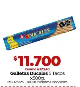 Mercaldas Galletas Ducales 5 Tacos oferta