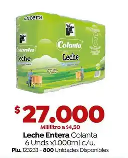 Mercaldas Colanta Leche Entera oferta