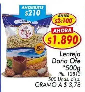 Mercapava Lenteja Doña Ofe oferta