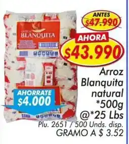 Mercapava Arroz Blanquita natural oferta