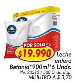 Mercapava Betania leche entera oferta