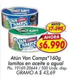 Mercapava Van Camp's atún lomitos en aceite o agual oferta