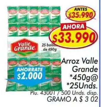 Mercapava Arroz Valle Grande oferta
