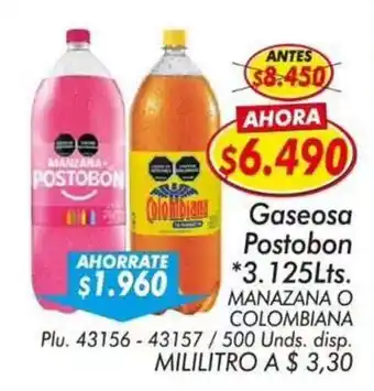 Mercapava Postobon gaseosa manzana o colombiana oferta