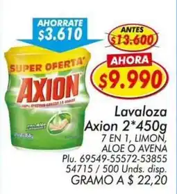 Mercapava Axion lavaloza 7 en 1 limon aloe o avena oferta