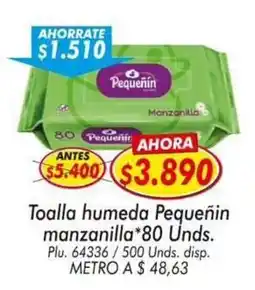 Mercapava Toalla humeda Pequeñin manzanilla oferta