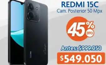 Redmi 15c cam. posterior 50 mpx