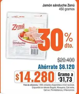 Alkosto Nacional - jamón sánduche oferta