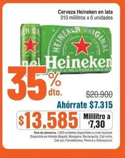 Alkosto Heineken - cerveza en lata oferta