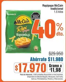Alkosto Mccain - rapi papa tradicional oferta