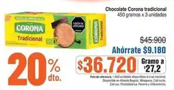 Alkosto Corona - chocolate tradicional oferta