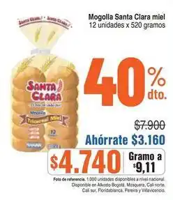 Alkosto Santa clara - mogolla miel oferta