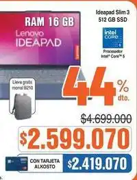 Alkosto Lenovo - ideapad slim 3 oferta