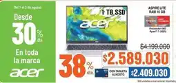Alkosto Acer - aspire lite ram 16 gb oferta