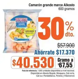 Alkosto Alkosto camarón grande oferta