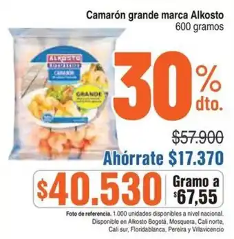 Alkosto Alkosto camarón grande oferta