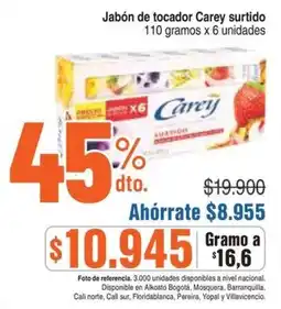 Alkosto Jabón de tocador Carey surtido oferta