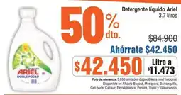 Alkosto Ariel Detergente líquido oferta
