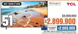 Alkosto Tcl tv 75 oferta