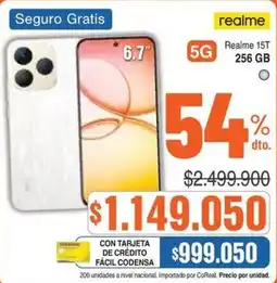 Alkosto realme realme 15t 256 gb oferta