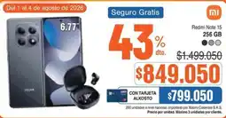 Alkosto Xiaomi Redmi Note 15 256 GB oferta