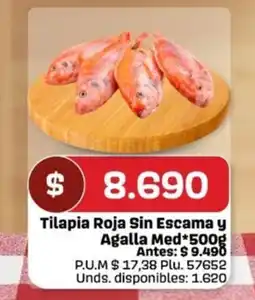 Caribe Supermercados Tilapia Roja Sin Escama y Agalla oferta