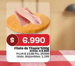 Caribe Supermercados Filete de Tilapia oferta