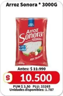 Caribe Supermercados Arroz Sonora oferta