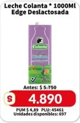 Caribe Supermercados Leche Colanta Edge Deslactosada oferta