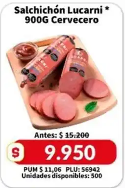 Caribe Supermercados Salchichón Lucarni oferta