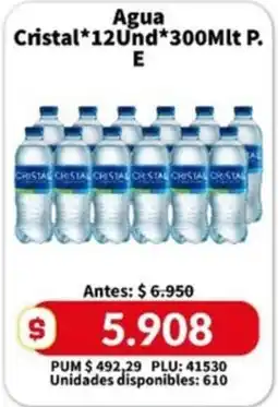 Caribe Supermercados Agua Cristal oferta