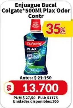 Caribe Supermercados Colgate enjuague bucal plax odor control oferta