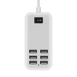 Falabella Estacion de carga Puerto USB 6 en 1 Multipuertos de 20W 3A oferta