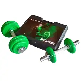 Alkomprar Set de Mancuernas/Pesas EVOLUTION 20 kg Verde oferta