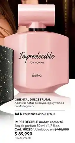 Ésika Ésika impredecible audaz como tú eau de parfum oferta