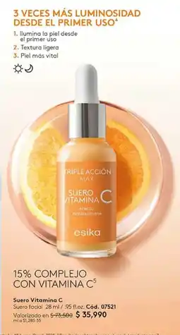 Ésika Suero vitamina c oferta