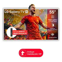 Falabella Televisor 55 pulgadas |4K UHD QNED Mini LED ART Gallery |55LX7BPSA |Incluye Marco tipo cuadro oferta